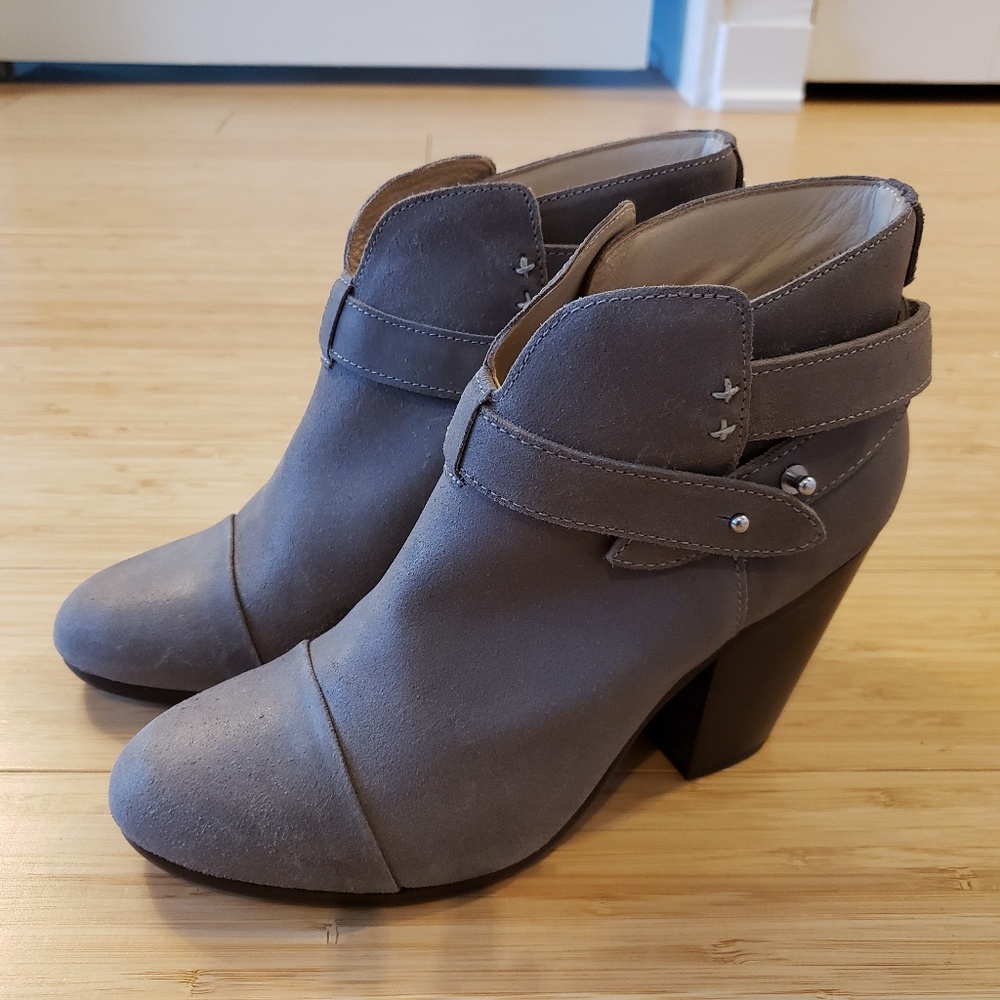 Rag & Bone Grey Suede Harrow Boots/Booties